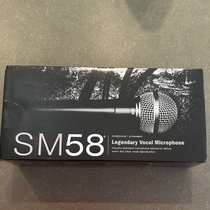 SM58 Legendary Vocal Microphone - Black and Silver